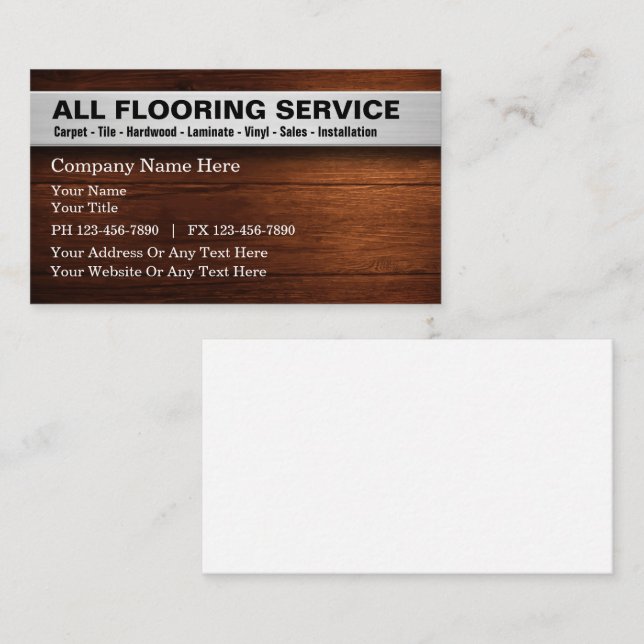 Flooring Services Business Cards | Zazzle