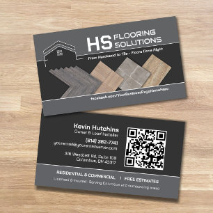 Flooring Solutions Tile Hardwood Stone Floors Business Card