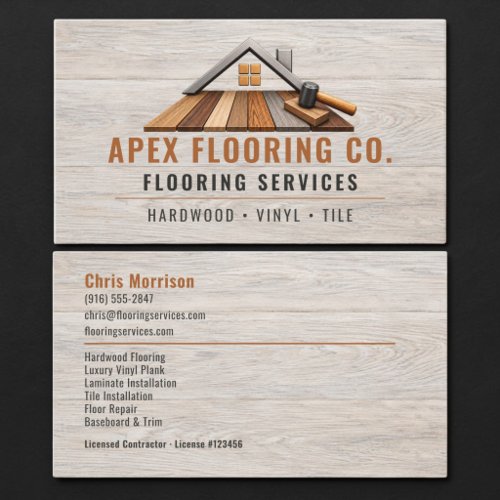 Flooring Wood Professional Business Card