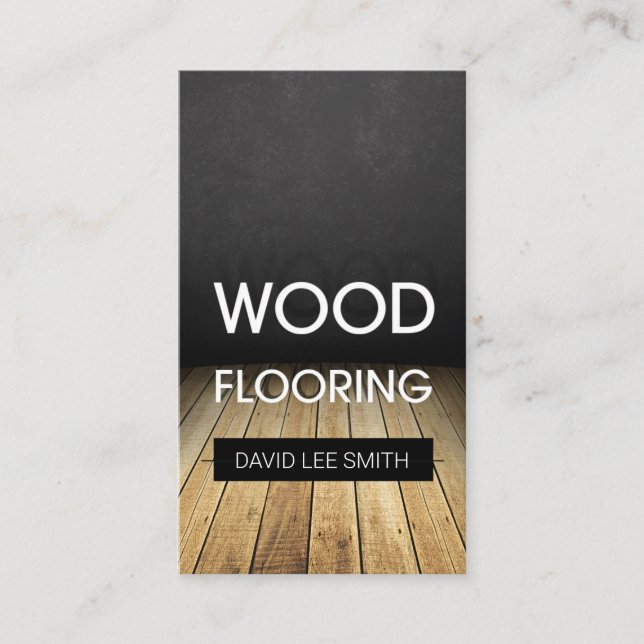 Flooring Wood specialist Business Card (Front)