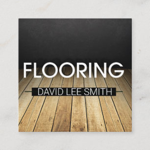 Flooring Wood specialist Square Business Card