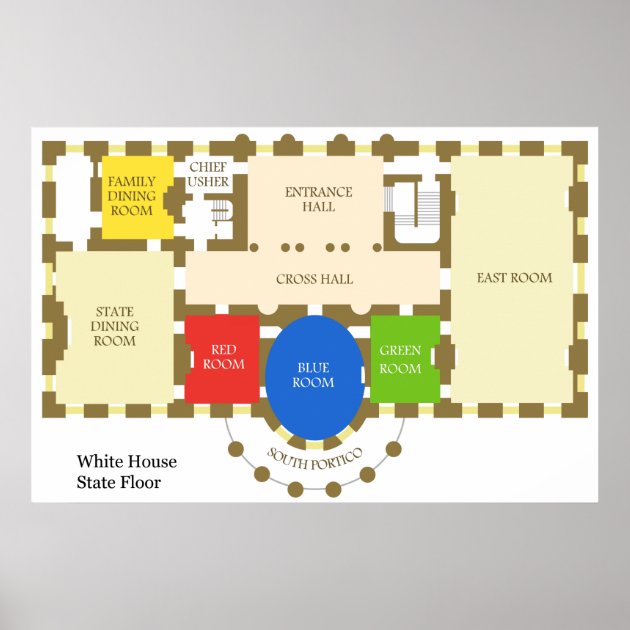 white house ground floor plan