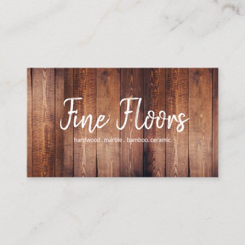 Floors Flooring Installation Company Business Card