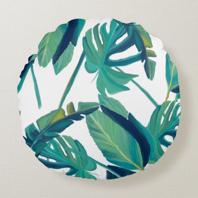 Floors sheets tropical nature round pillow (Front)