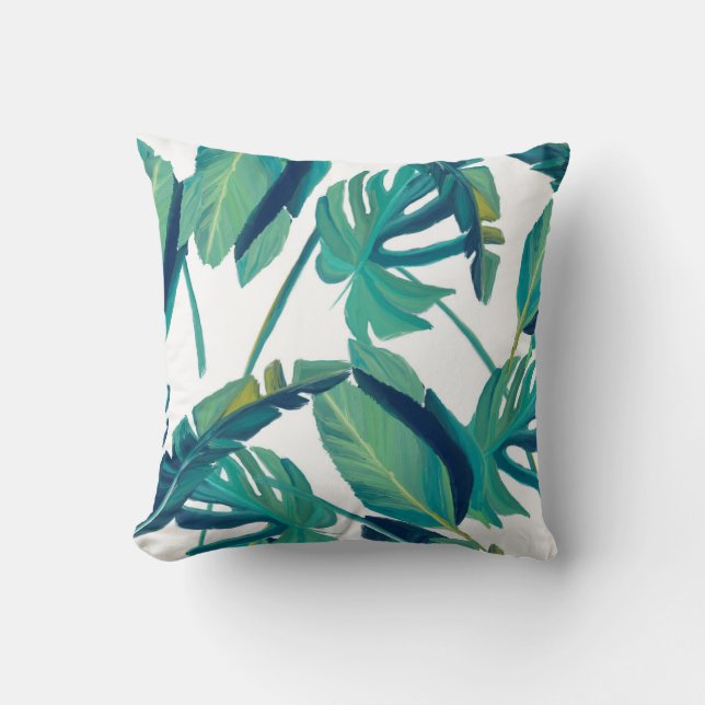 Floors sheets tropical nature throw pillow (Front)