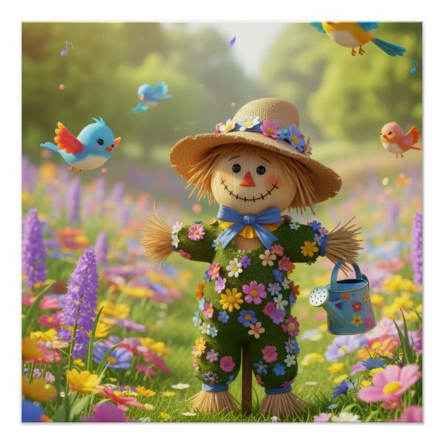 Floowery Scarecrow  Poster (Front)