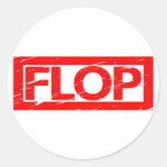 Flop Stamp Classic Round Sticker