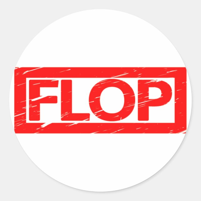Flop Stamp Classic Round Sticker (Front)