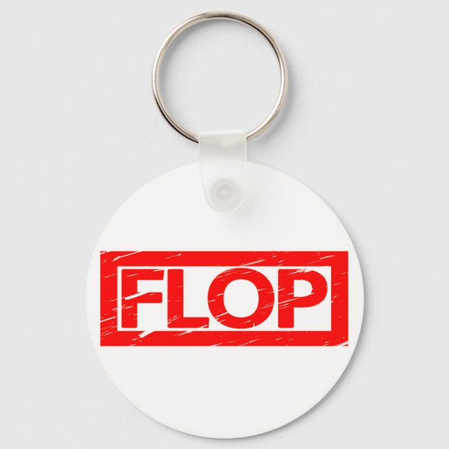 Flop Stamp Keychain (Front)