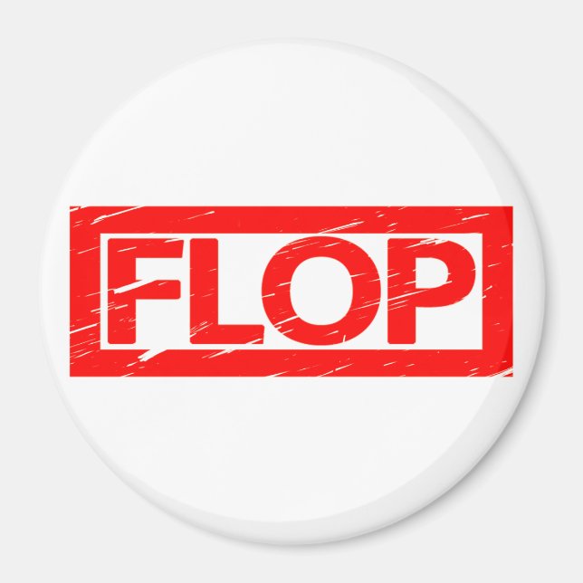 Flop Stamp Magnet (Front)