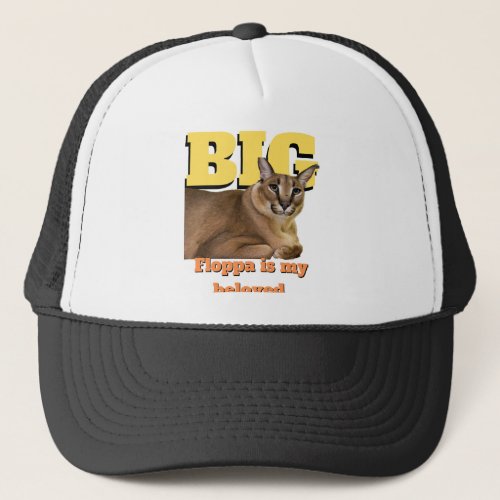 floppa cat trucker hat