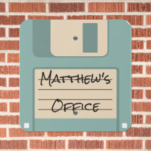 Floppy Disc Computer Programmers Tech Support Metal Sign