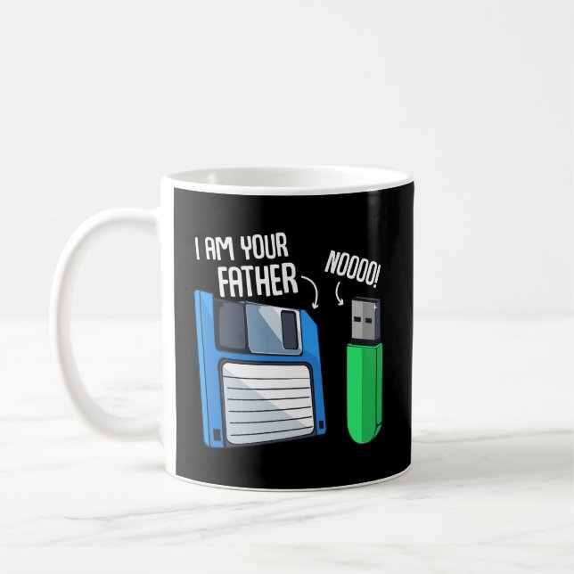 Floppy Disk Coder Computer Engineering Geek Nerd C Coffee Mug (Left)