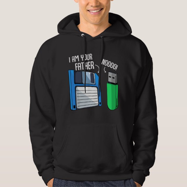Floppy Disk Coder Computer Engineering Geek Nerd C Hoodie (Front)