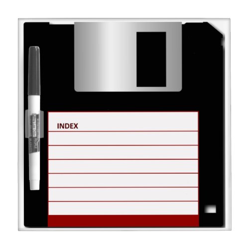 Floppy Disk Computer Geek Retro Dry Erase Board