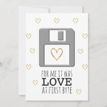 Floppy Disk Computer Love at First Byte Valentine