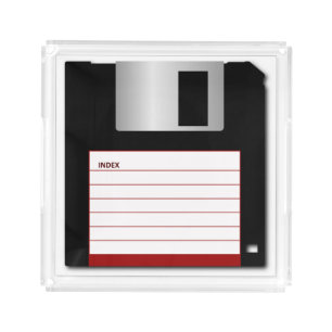 Floppy Disk Computer Science Serving Tray