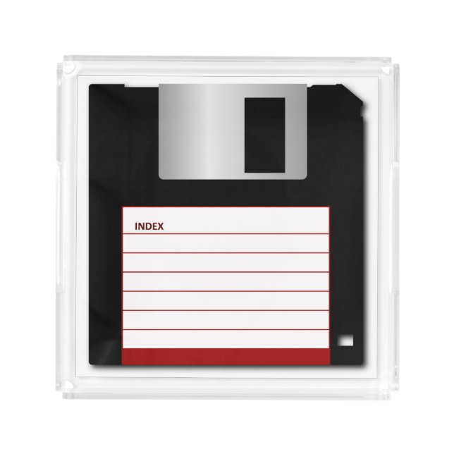 Floppy Disk Computer Science Serving Tray (Front)