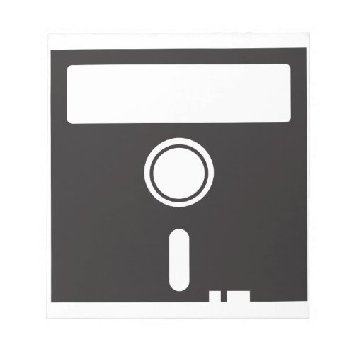 Floppy disk disk for old skool computer notepad