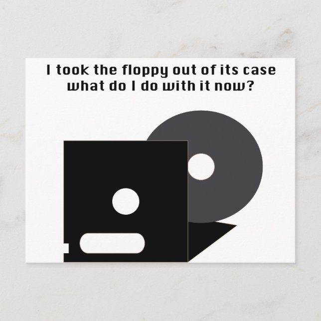 Floppy Disk Funnies Postcard (Front)