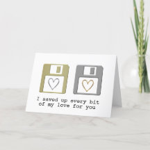 Floppy Disk Heart Valentine's Day Computer Geek