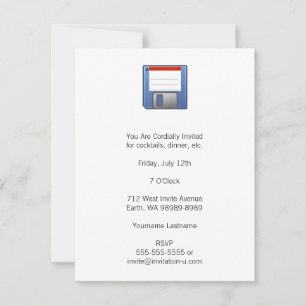 Floppy Disk Invitation