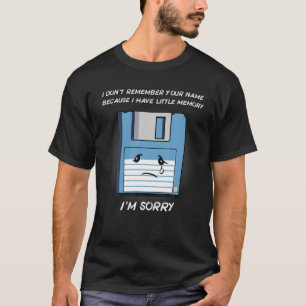 Floppy Disk Little Memory Cute Design Basic Style T-Shirt