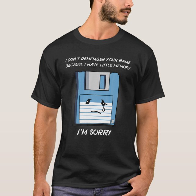 Floppy Disk Little Memory Cute Design Basic Style T-Shirt (Front)