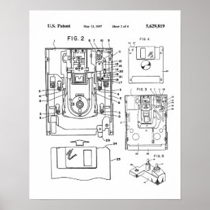 Floppy Disk Patent Poster