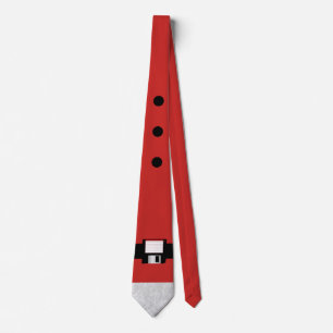 Floppy Disk Santa Belt Tie