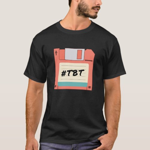 Floppy Disk Throwback Thursday TBT Retro Geek T_Shirt