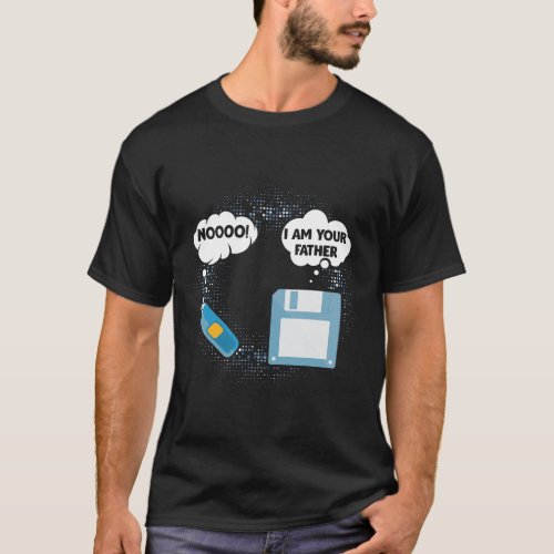 Floppy Disk USB Flash Drive Father Computer Geek T_Shirt