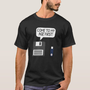 Floppy Disk Usb Geek & Computer Programmer T-Shirt