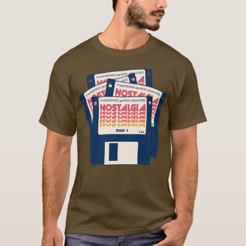Floppy Disk Version T_Shirt