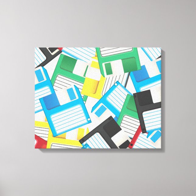 Floppy Disks Canvas Print (Front)