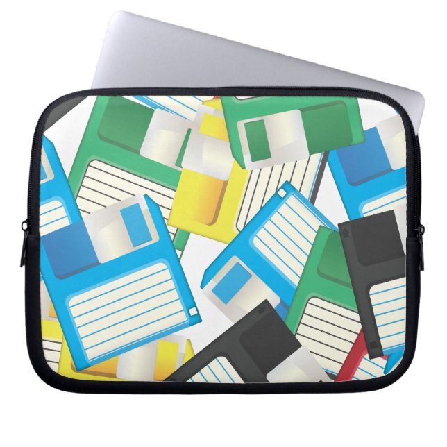 Floppy Disks Laptop Sleeve (Front)