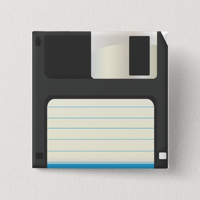 Floppy Disks Pinback Button (Front)