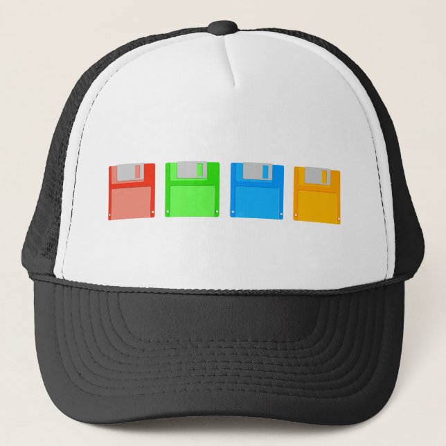 Floppy Disks Trucker Hat (Front)