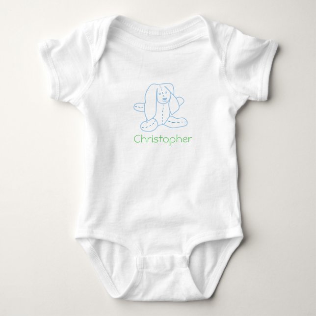 Floppy Ear Rabbit Baby T-Shirt Baby Bodysuit (Front)