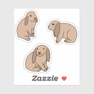 Floppy eared bunnies sticker
