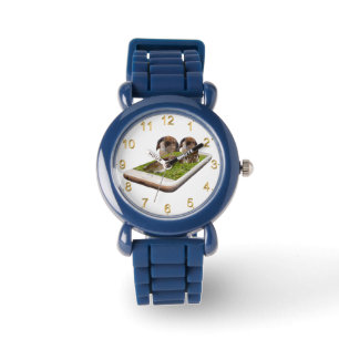 "Floppy-Eared Whimsy: Lop-Eared Bunnies in Popout Watch