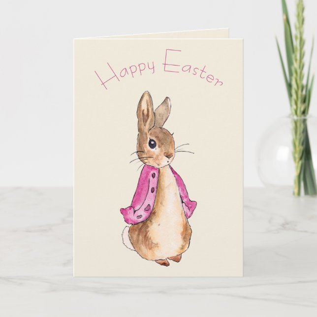 Flopsy Beatrix Potter the Easter bunny rabbit Card (Front)
