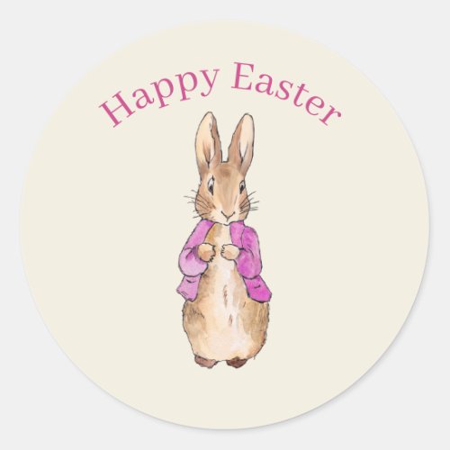 Flopsy Beatrix Potter the Easter bunny rabbit Classic Round Sticker