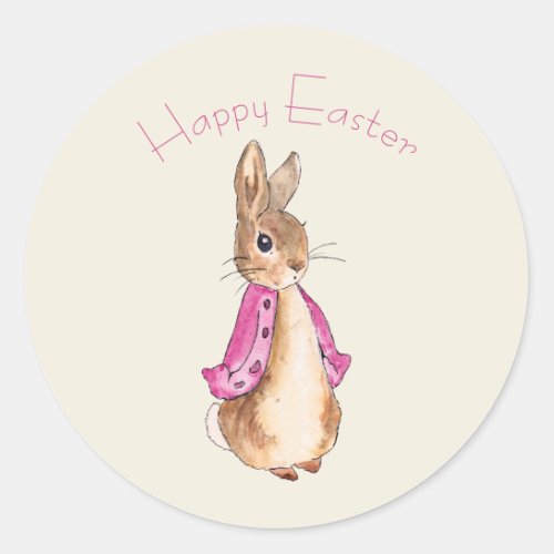 Flopsy Beatrix Potter the Easter bunny rabbit Classic Round Sticker