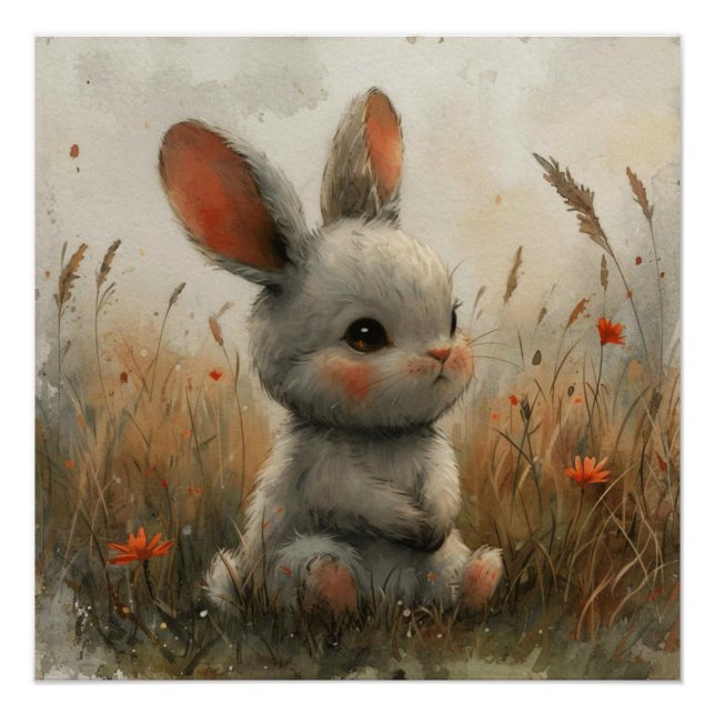 Flopsy Fancy: A Bit of Whimsy Bunny Poster (Front)