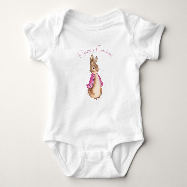 Flopsy Happy Easter Baby Bodysuit (Front)