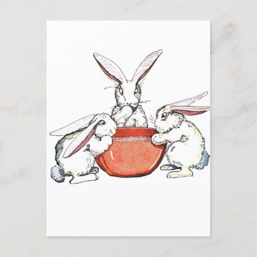 Flopsy Mopsy and Cotton Tail Postcard