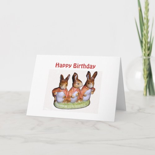 Flopsy Mopsy and Cottontail Card