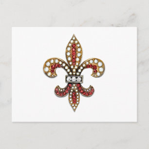 Flor De Lis Fleur De Lis Jewel new orleans Postcard