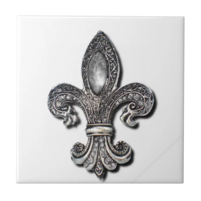 Flor De Lis Fleur De Lis Symbol New Orleans Ceramic Tile Zazzle Com